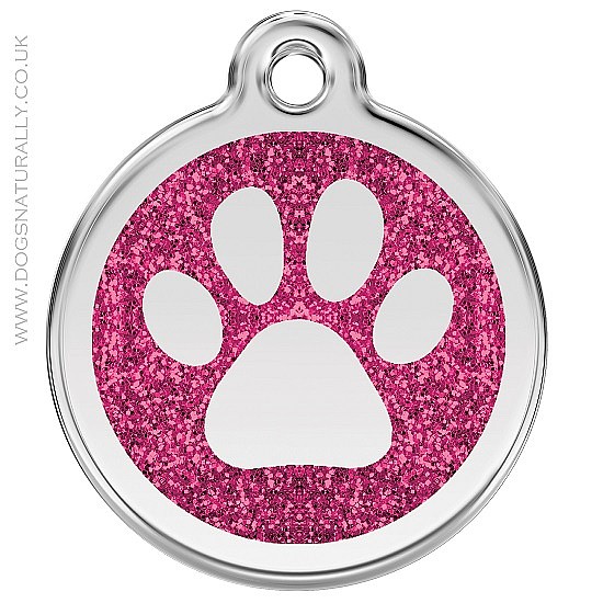 pink dog tags for dogs